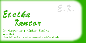 etelka kantor business card